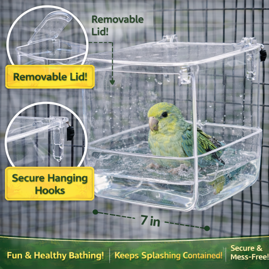 Birdexa Clear Bath Box