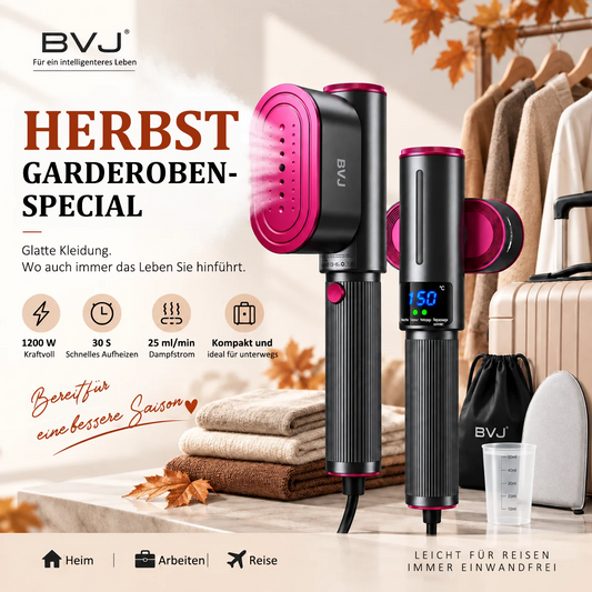 🔥 𝑳𝑬𝑻𝒁𝑻𝑬𝑹 𝑻𝑨𝑮 – 𝟖𝟎 % 𝑹𝑨𝑩𝑨𝑻𝑻 🔥 2-in-1 Dampfglätter & Dampfbügeleisen 1200W – Schnell Aufheizend, Kompakt & Ideal für Reisen