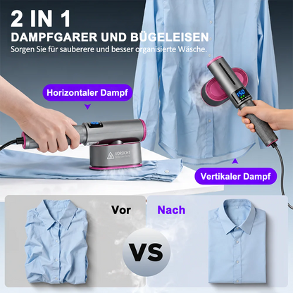 🔥 𝑳𝑬𝑻𝒁𝑻𝑬𝑹 𝑻𝑨𝑮 – 𝟖𝟎 % 𝑹𝑨𝑩𝑨𝑻𝑻 🔥 2-in-1 Dampfglätter & Dampfbügeleisen 1200W – Schnell Aufheizend, Kompakt & Ideal für Reisen