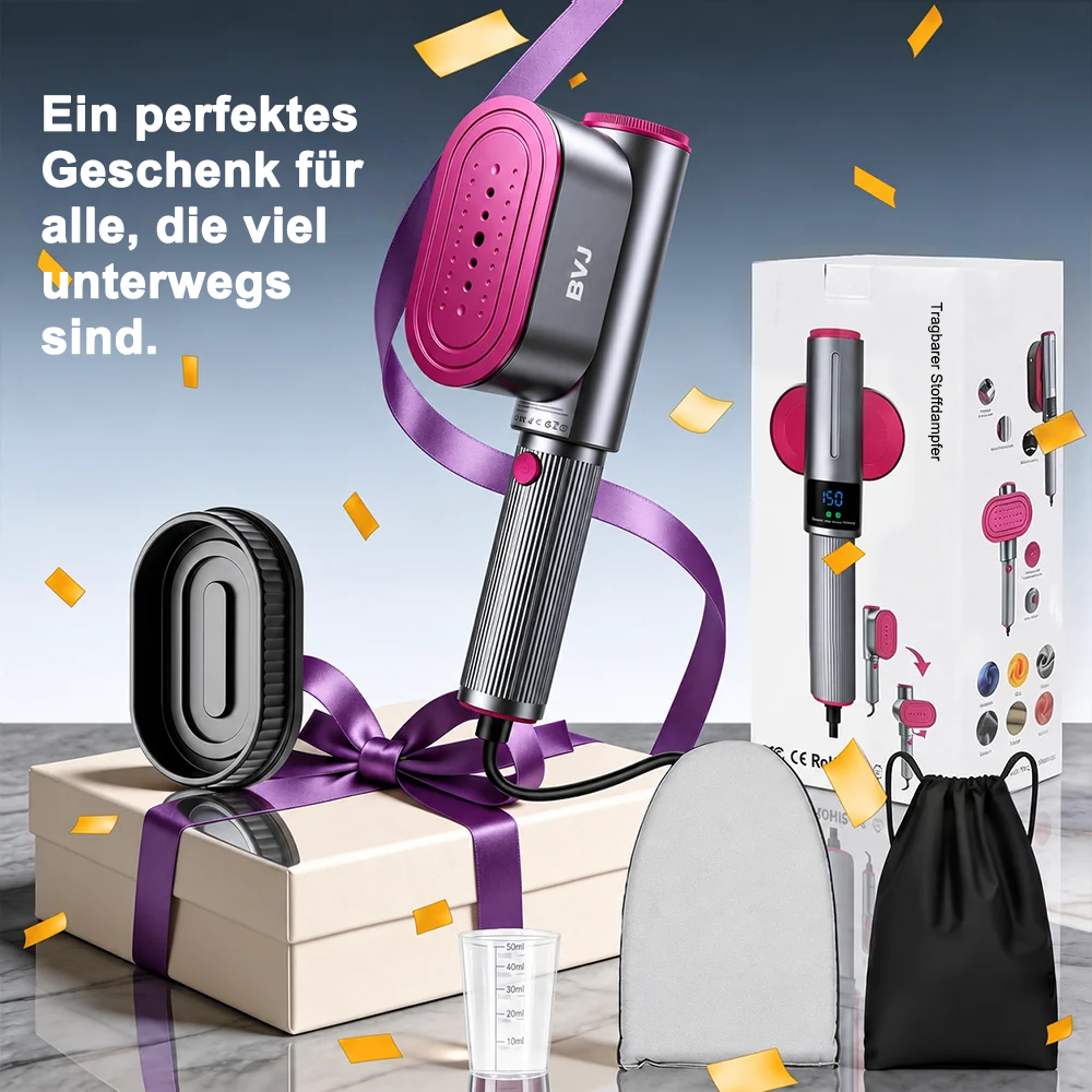 🔥 𝑳𝑬𝑻𝒁𝑻𝑬𝑹 𝑻𝑨𝑮 – 𝟖𝟎 % 𝑹𝑨𝑩𝑨𝑻𝑻 🔥 2-in-1 Dampfglätter & Dampfbügeleisen 1200W – Schnell Aufheizend, Kompakt & Ideal für Reisen