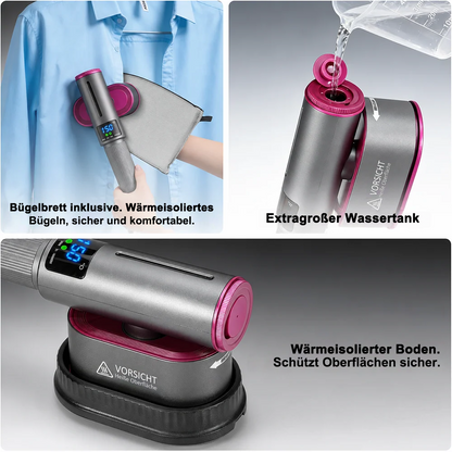 🔥 𝑳𝑬𝑻𝒁𝑻𝑬𝑹 𝑻𝑨𝑮 – 𝟖𝟎 % 𝑹𝑨𝑩𝑨𝑻𝑻 🔥 2-in-1 Dampfglätter & Dampfbügeleisen 1200W – Schnell Aufheizend, Kompakt & Ideal für Reisen