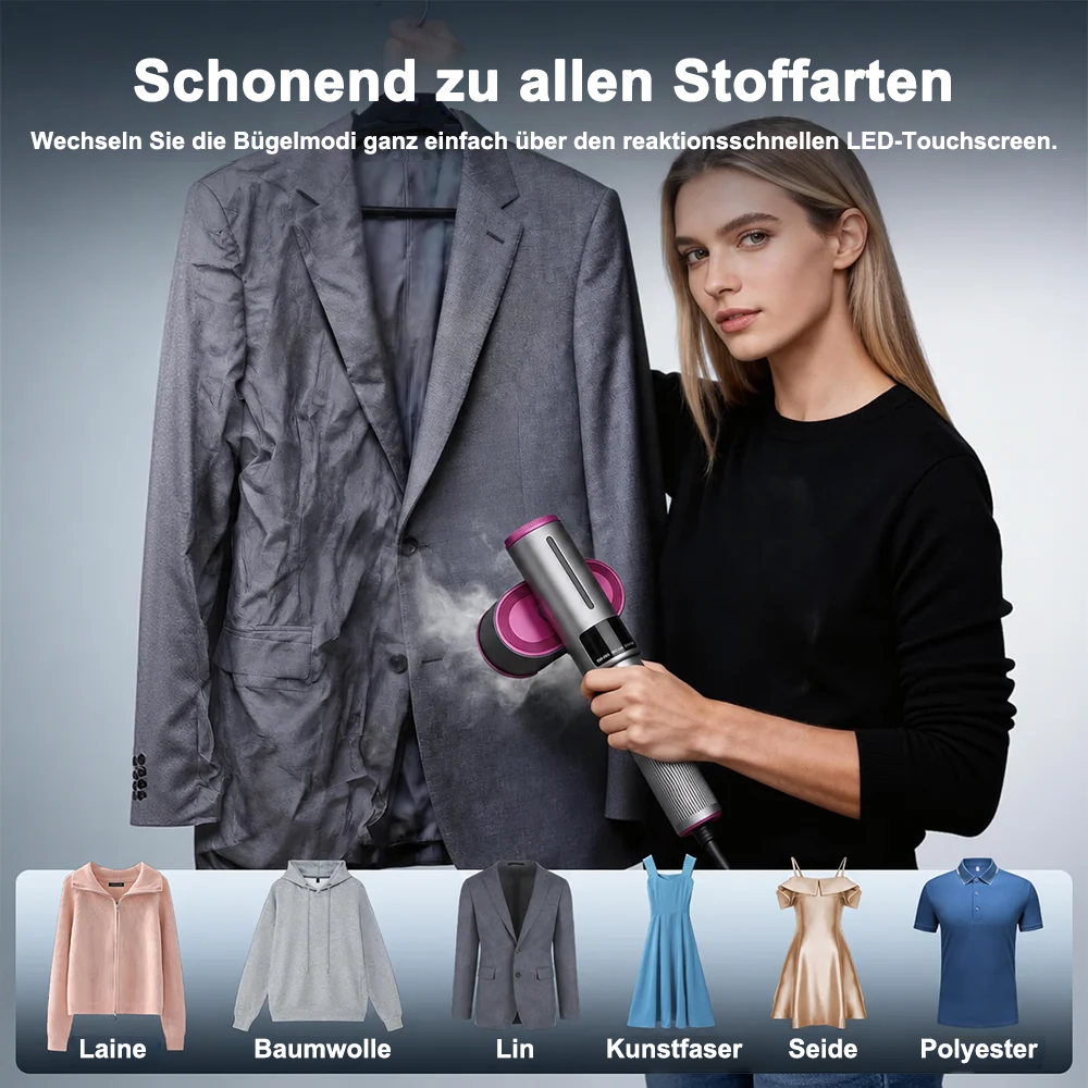 🔥 𝑳𝑬𝑻𝒁𝑻𝑬𝑹 𝑻𝑨𝑮 – 𝟖𝟎 % 𝑹𝑨𝑩𝑨𝑻𝑻 🔥 2-in-1 Dampfglätter & Dampfbügeleisen 1200W – Schnell Aufheizend, Kompakt & Ideal für Reisen