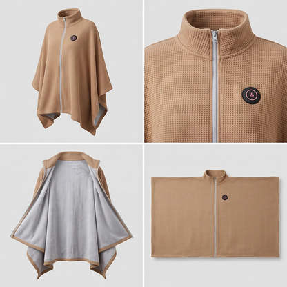🖤WOCHENEND-SALE - 80% RABATT!!💥Den ganzen Winter warm bleiben — Tragbare elektrische Heizdecke als Schultertuch