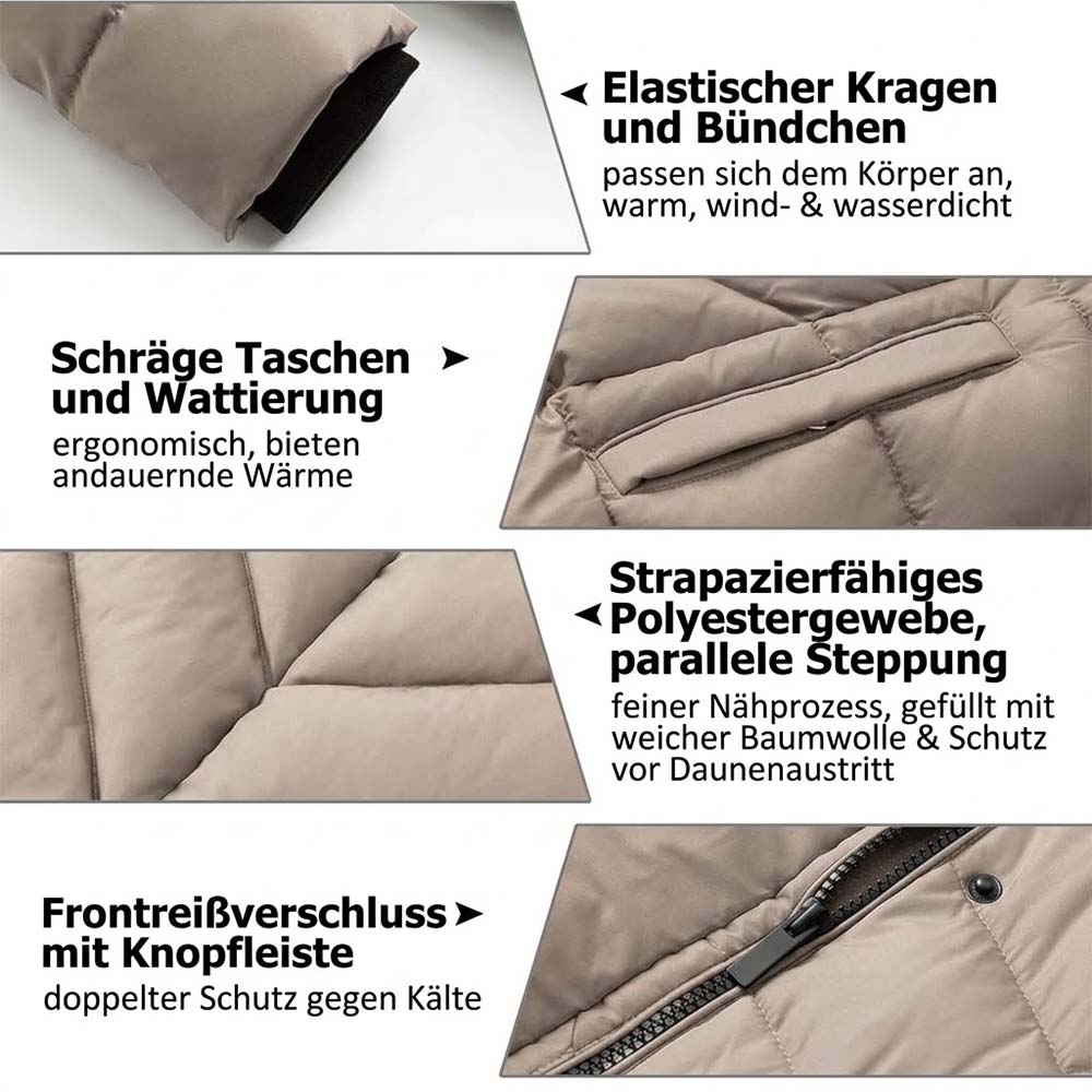 [Neue Kollektion] 360° Schnee-Daunenmantel – Winddicht, Ultra-Warm & Stilvoll