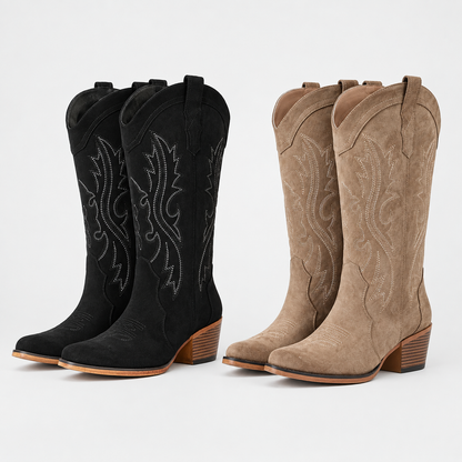 🔥 LETZTER TAG -80% 🔥 Wasserdichte Western Winterstiefel für Damen | Warm gefüttert & mit Fußgewölbeunterstützung