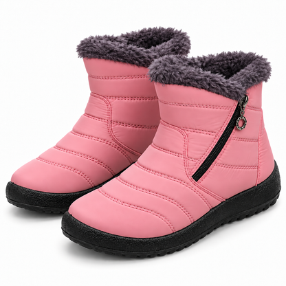 Neu eingetroffen:Damen Winterstiefel mit Warmfutter und Fußgewölbestütze, rutschfeste Stiefeletten mit Reißverschluss für Alltag und Spaziergänge