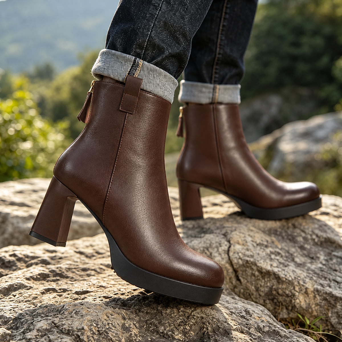 🔥 LETZTER TAG: 80 % RABATT 🔥 Warme rutschfeste Stiefel mit Fußgewölbestütze