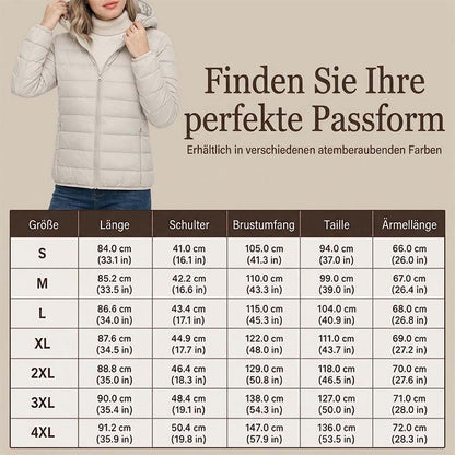 🚨 Neu eingetroffen! Über 80.000 Käufer haben bereits zugeschlagen! Ultradünne, federleichte Damen-Daunenjacke mit Kapuze