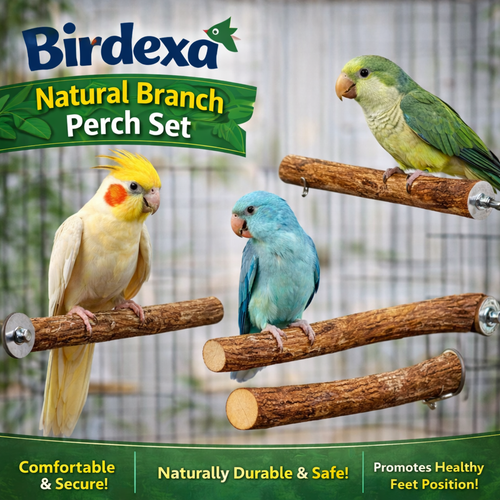 Birdexa Natural Branch Perch Set
