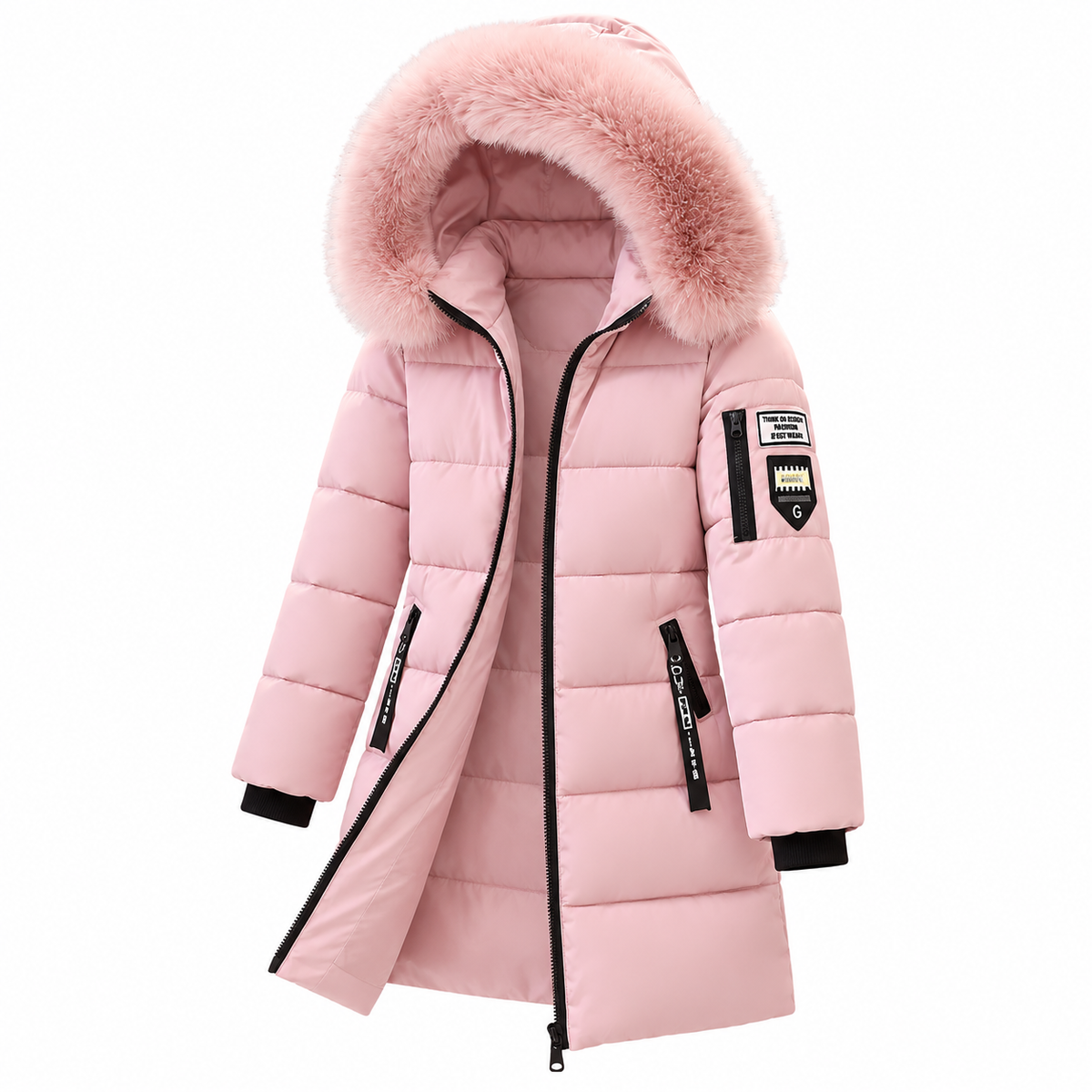 🔥 LETZTER TAG – 49 % RABATT 🔥 ❄️ Warmer Damen-Daunenmantel mit Kapuze und abnehmbarem Kunstfellkragen