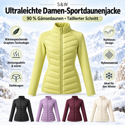 🔥 LETZTER TAG – 80% RABATT 🔥 🪶 Ultraleichte Damen-Daunenjacke mit 90 % Gänsedaunen | Wärmend & atmungsaktiv · Figurbetonter Schnitt · Stehkragen