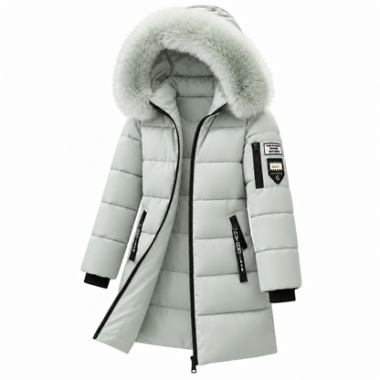 🔥 LETZTER TAG – 49 % RABATT 🔥 ❄️ Warmer Damen-Daunenmantel mit Kapuze und abnehmbarem Kunstfellkragen