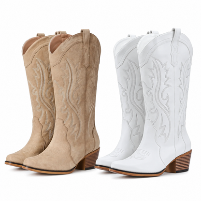 🔥 LETZTER TAG -80% 🔥 Wasserdichte Western Winterstiefel für Damen | Warm gefüttert & mit Fußgewölbeunterstützung
