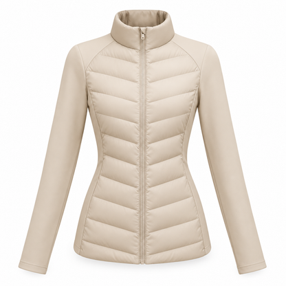 🔥 LETZTER TAG – 80% RABATT 🔥 🪶 Ultraleichte Damen-Daunenjacke mit 90 % Gänsedaunen | Wärmend & atmungsaktiv · Figurbetonter Schnitt · Stehkragen